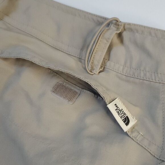 14 CONVERTIBLE NORTH FACE TAN OUTDOOR TRAIL WATER RESISTANT KHAKI SHORTS PANTS - Picture 11 of 13